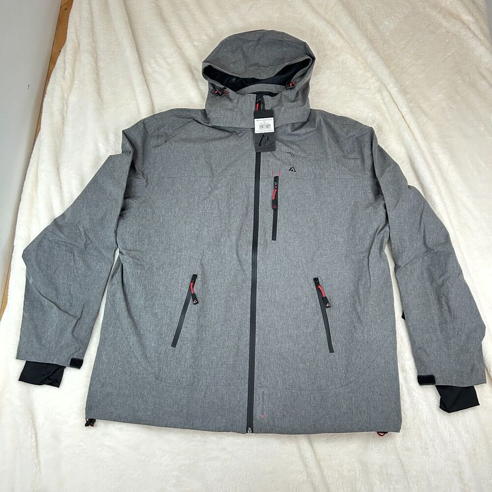Apricoat Men's Jacket in Dark Gray with Removable Hood Size 3XL